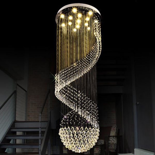 led crystal chandeliers modern chandelier light fixture long spiral l villa home indoor lighting living room chrome crystal hanging lamp
led crystal chandeliers modern chandelier light fixture long spiral l villa home indoor lighting living room chrome crystal hanging lamp