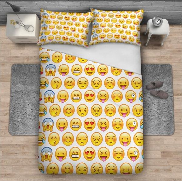 eco-friendly 3d печати 2 шт наволочки и 1 шт пододеяльник 3d emoji печати 3 шт комплекты постельных принадлежностей для housewear
eco-friendly 3d печати 2 шт наволочки и 1 шт пододеяльник 3d emoji печати 3 шт комплекты постельных принадлежностей для housewear