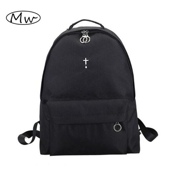 wholesale- korean harajuku black moon cross embroidery backpack large capacity backpack students travel bag school bags for women
wholesale- korean harajuku black moon cross embroidery backpack large capacity backpack students travel bag school bags for women