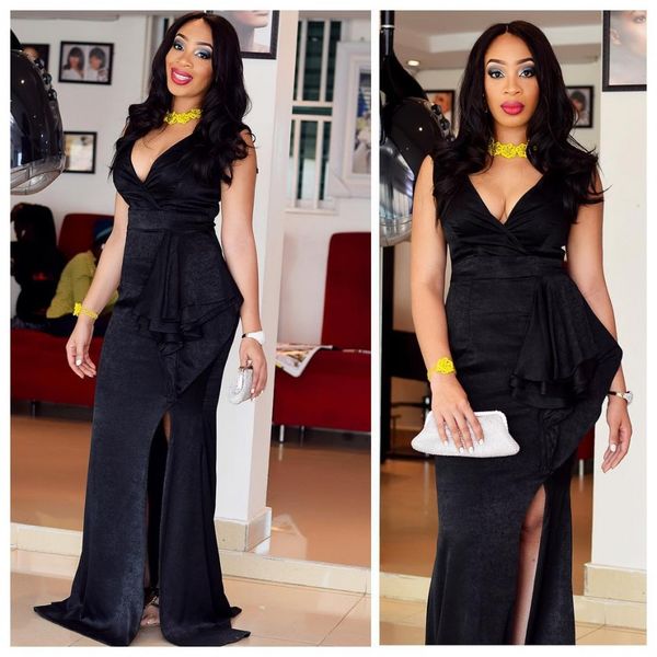 deep v neck tank black evening gowns velvet elegant formal dresses side ruffles leg slit evening party dresses vestido festa longo, Black;red
deep v neck tank black evening gowns velvet elegant formal dresses side ruffles leg slit evening party dresses vestido festa longo, Black;red