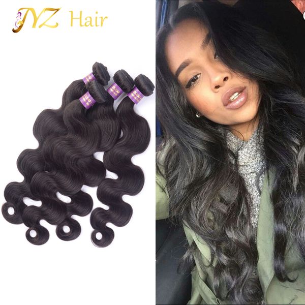 jyz brazilian virgin hair 4 bundles natural human hair bundles malaysian body wave peruvian hair weave bundles, Black
jyz brazilian virgin hair 4 bundles natural human hair bundles malaysian body wave peruvian hair weave bundles, Black