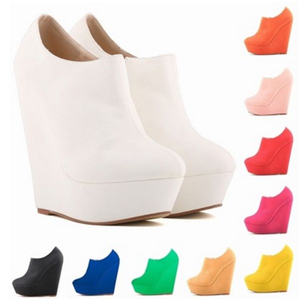womens wedge roman boots elegent platform high heels scrub shoes ankle boots wedges botas femininas europe size 35-42 d0116, Black
womens wedge roman boots elegent platform high heels scrub shoes ankle boots wedges botas femininas europe size 35-42 d0116, Black