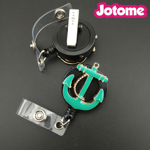 50pcs/lot anchor green enamel silver plated pendant nurse medical gift retractable id name badge reel holder, Gray
50pcs/lot anchor green enamel silver plated pendant nurse medical gift retractable id name badge reel holder, Gray