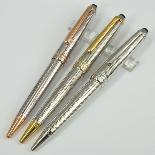 luxury m 163 silver wave ballpoint pen with series number rose/golden/silver clip +1 refill, Blue;orange
luxury m 163 silver wave ballpoint pen with series number rose/golden/silver clip +1 refill, Blue;orange