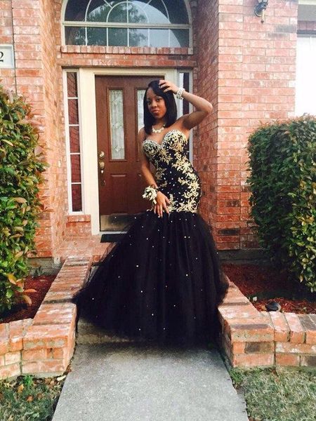 2k17 black and gold sweetheart prom dresses 2016 new mermaid crystal beaded lace appliqued corset evening dress long plus size party gowns
2k17 black and gold sweetheart prom dresses 2016 new mermaid crystal beaded lace appliqued corset evening dress long plus size party gowns