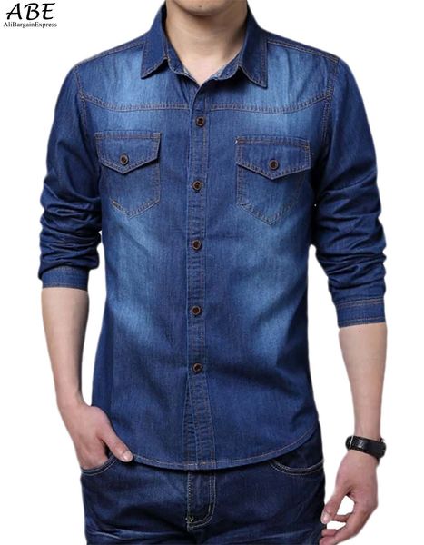 wholesale- brand-clothing autumn men shirts jeans long sleeve slim fit casual camisa denim hombre chemise homme, White;black
wholesale- brand-clothing autumn men shirts jeans long sleeve slim fit casual camisa denim hombre chemise homme, White;black