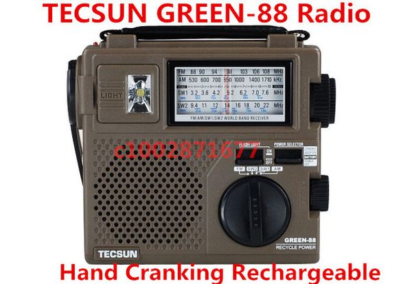 

Оптовая продажа-TECSUN GREEN-88 GREEN88 FM/AM / SW полный диапазон экономичный / экологический /