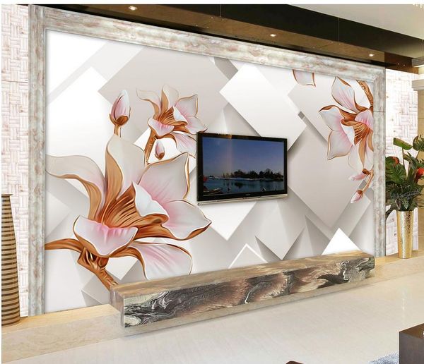 luxury european modern embossed magnolia box mural 3d wallpaper 3d wall papers for tv backdrop
luxury european modern embossed magnolia box mural 3d wallpaper 3d wall papers for tv backdrop