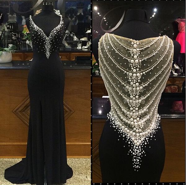 black sheath evening dress 2022 with side slit beaded chiffon pearls v neck real picture elegant formal party prom gowns high quality, Black;red
black sheath evening dress 2022 with side slit beaded chiffon pearls v neck real picture elegant formal party prom gowns high quality, Black;red