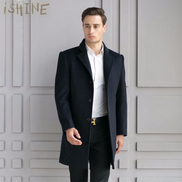 wholesale- new desinge brand mens long coat wool blend overcoat mens clothing fashion casual mens woolen coats, Black
wholesale- new desinge brand mens long coat wool blend overcoat mens clothing fashion casual mens woolen coats, Black