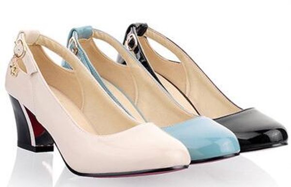 2017 wholesale-red bottom heels shoes women fashion sole low heel pumps chunky heels ladies shoes big, Black
2017 wholesale-red bottom heels shoes women fashion sole low heel pumps chunky heels ladies shoes big, Black