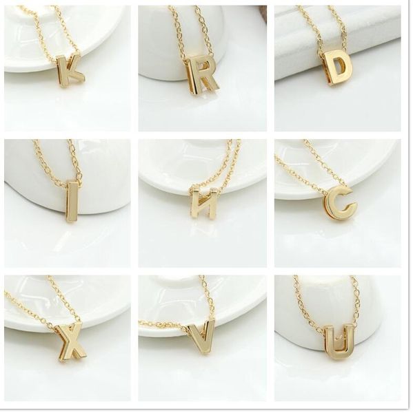 fashion accessories 26 letters necklace chain chain wfn387 (with chain) mix order 20 pieces a lot, Silver
fashion accessories 26 letters necklace chain chain wfn387 (with chain) mix order 20 pieces a lot, Silver