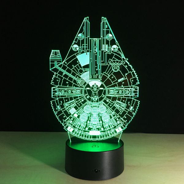 MILLENNIUM FALCON 3D LED Lamp Illusion Night Light 7 RGB Lights USB Powered AA Battery Dropshipping Gift Box
MILLENNIUM FALCON 3D LED Lamp Illusion Night Light 7 RGB Lights USB Powered AA Battery Dropshipping Gift Box
