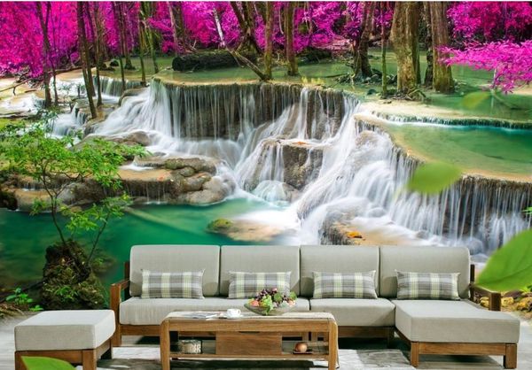 custom any size hd waterfall woods mural 3d wallpaper 3d wall papers for tv backdrop
custom any size hd waterfall woods mural 3d wallpaper 3d wall papers for tv backdrop