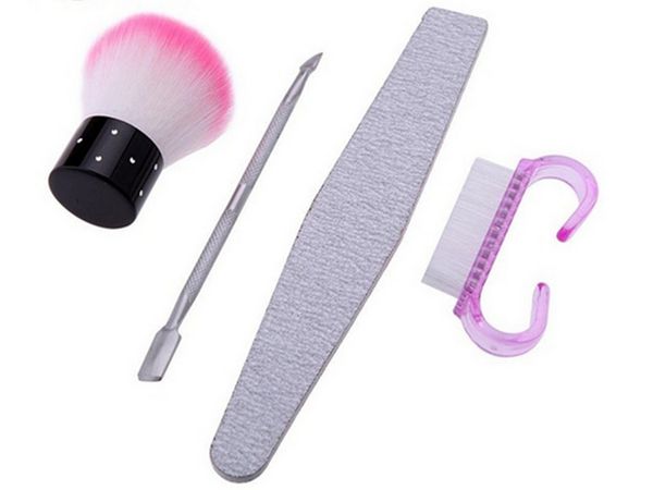 100sets/lot fast shipping 4 in 1 kits nail brush+dust brush clearner+nail file +metal push polish art decor art nail tools, Yellow
100sets/lot fast shipping 4 in 1 kits nail brush+dust brush clearner+nail file +metal push polish art decor art nail tools, Yellow