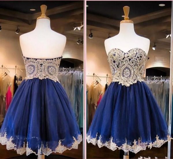 2017 navy blue mini short homecoming dresses sweetheart gold lace appliqued short cocktail dresses formal party graduation dresses sweet 16, Blue;pink
2017 navy blue mini short homecoming dresses sweetheart gold lace appliqued short cocktail dresses formal party graduation dresses sweet 16, Blue;pink