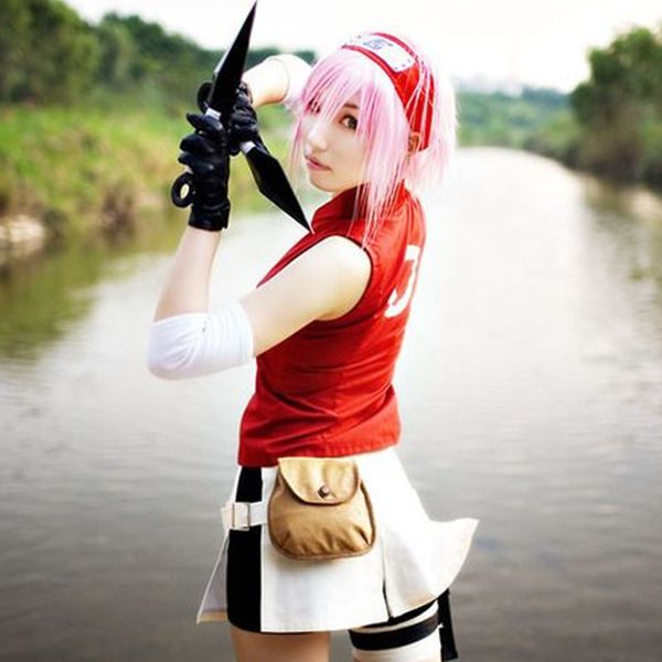 haruno sakura cosplay costumes japanese anime naruto shippuden clothing halloween/masquerade/mardi gras/carnival costumes, Black
haruno sakura cosplay costumes japanese anime naruto shippuden clothing halloween/masquerade/mardi gras/carnival costumes, Black