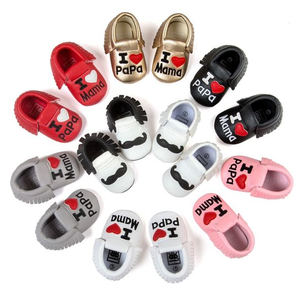 romirus pu leather newborn baby infant toddler i love mama papa moccasins soft moccs shoes funny mustache fringe footwear boots
romirus pu leather newborn baby infant toddler i love mama papa moccasins soft moccs shoes funny mustache fringe footwear boots