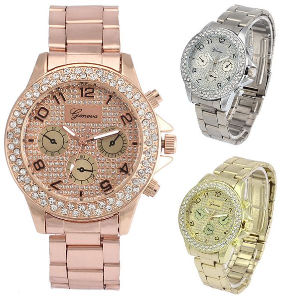 geneva women watches brand luxury fashion luxury rhinestone crystal quartz analog watch, Slivery;brown
geneva women watches brand luxury fashion luxury rhinestone crystal quartz analog watch, Slivery;brown