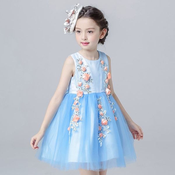 summer 2017 new princess birthday party dress 4-12t blue color flower girls dress for wedding children' clothing for teenager girls, White;blue
summer 2017 new princess birthday party dress 4-12t blue color flower girls dress for wedding children' clothing for teenager girls, White;blue