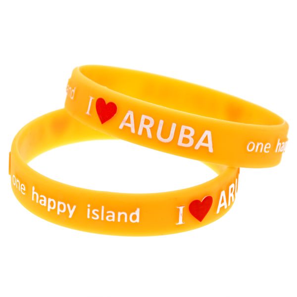 100pcs i love aruba a happy island silicone rubber bracelet embossed logo trendy decoration size, Black
100pcs i love aruba a happy island silicone rubber bracelet embossed logo trendy decoration size, Black