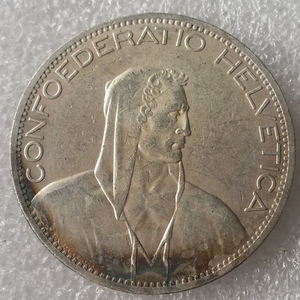 1925 Швейцария (Конфедерация) Серебро 5 франков (5 франков) Диаметр монеты: 37 мм
1925 Швейцария (Конфедерация) Серебро 5 франков (5 франков) Диаметр монеты: 37 мм