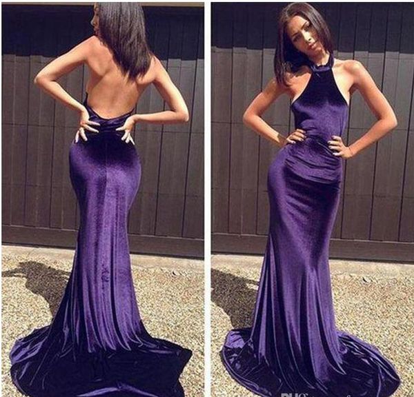 2017 purple mermaid prom dress open back halter neck sleeveless dubai arabic long evening party gown custom made plus size, Black;red
2017 purple mermaid prom dress open back halter neck sleeveless dubai arabic long evening party gown custom made plus size, Black;red