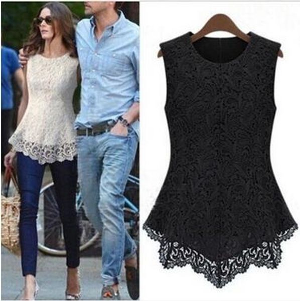 women summer o neck lace sleeveless t shirt casual lace tank slim lace back zipper pullover plus sizes 19 colors, White
women summer o neck lace sleeveless t shirt casual lace tank slim lace back zipper pullover plus sizes 19 colors, White
