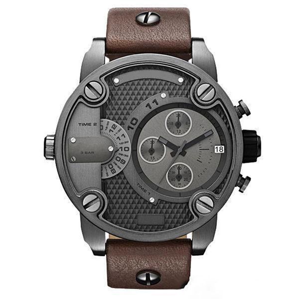 dropshipping mens watches 7258 oversized case mutiple dials date display leather strap quartz watch wristwatches for men gift, Slivery;brown
dropshipping mens watches 7258 oversized case mutiple dials date display leather strap quartz watch wristwatches for men gift, Slivery;brown