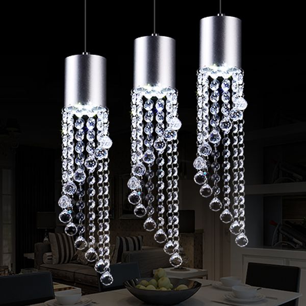 led three head dining room lamp lamp crystal chandelier creative personality simple european style dining table single chandelier
led three head dining room lamp lamp crystal chandelier creative personality simple european style dining table single chandelier