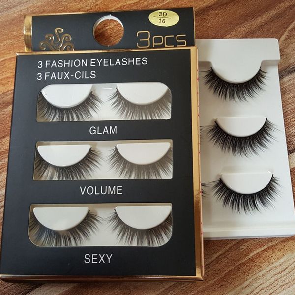 2017 new makeup false eyelashes handmade natural long thick 3 fashion eyelashes 3faux-cils glam volumo dhl 1set=3pcs
2017 new makeup false eyelashes handmade natural long thick 3 fashion eyelashes 3faux-cils glam volumo dhl 1set=3pcs