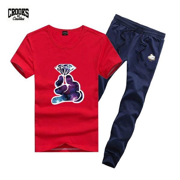 d1988 s-5xl new men leisure crooks and castles t-shirt and long pants suit o-neck elastic waist tracksuits, Gray
d1988 s-5xl new men leisure crooks and castles t-shirt and long pants suit o-neck elastic waist tracksuits, Gray