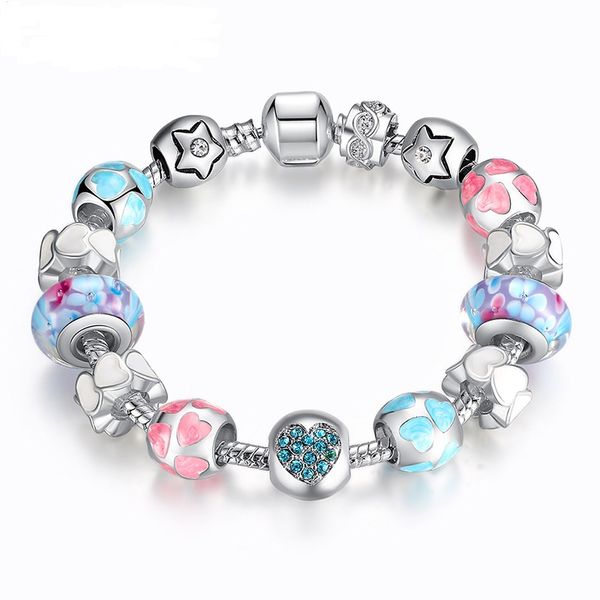 fine tibetan silver beads bracelet pandora charms heart-shaped bracelet high-end jewelry boutique diy macroporous glass bead bracelet
fine tibetan silver beads bracelet pandora charms heart-shaped bracelet high-end jewelry boutique diy macroporous glass bead bracelet