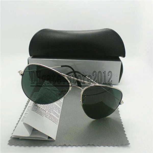 cool men women sunglasses 100% glass lens sun glasses metal frame pilot vintage two size mirror protect 10pcs with cases box, White;black
cool men women sunglasses 100% glass lens sun glasses metal frame pilot vintage two size mirror protect 10pcs with cases box, White;black