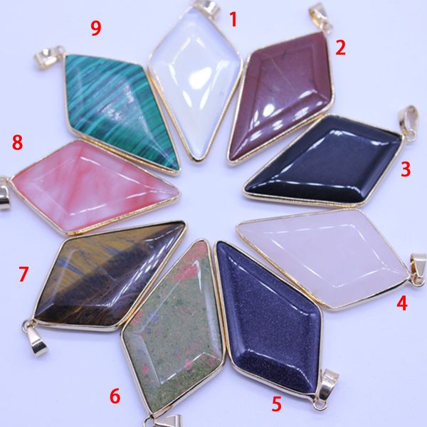 natural stone geometry gemstone pendant gold plated opal crystal pendants charms fit stone necklace jewelry accessories, Bronze;silver
natural stone geometry gemstone pendant gold plated opal crystal pendants charms fit stone necklace jewelry accessories, Bronze;silver