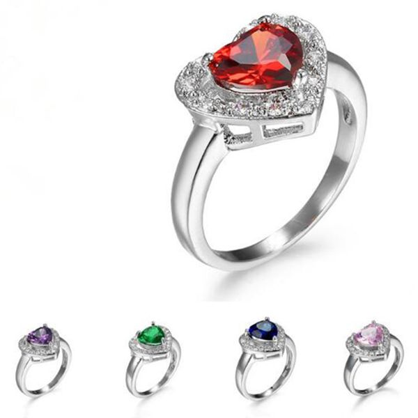 10 pcs lot luckyshine fashion for loves heart rings 925 sterling silver plated rhinestone zircon rings women engagement jewelry 
10 pcs lot luckyshine fashion for loves heart rings 925 sterling silver plated rhinestone zircon rings women engagement jewelry