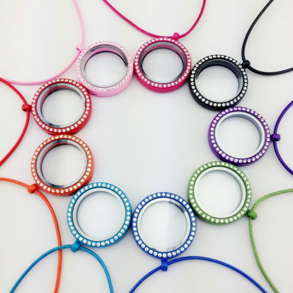 locket necklaces with rhinestone 30 mm 9 color lockets living memory floating lockets charms pendants with leather chains, Silver
locket necklaces with rhinestone 30 mm 9 color lockets living memory floating lockets charms pendants with leather chains, Silver