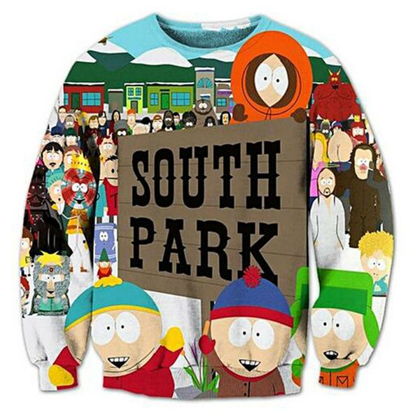 wholesale- fashion south park 3d print sweatshirt crewneck plus size 4xl 5xl funny graphic men's clothing long sleeve sweats, Black
wholesale- fashion south park 3d print sweatshirt crewneck plus size 4xl 5xl funny graphic men's clothing long sleeve sweats, Black