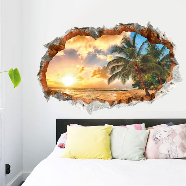 wholesale sunshine beach tree 3d creative wall stickers home decoration diy cartoon room wall decal mural art
wholesale sunshine beach tree 3d creative wall stickers home decoration diy cartoon room wall decal mural art