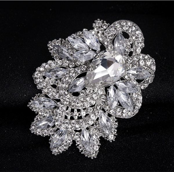 new wedding brooch bouquet pin wholesale large vintage silver flower austrian crystal brooches fashion big broach dhl, Gray
new wedding brooch bouquet pin wholesale large vintage silver flower austrian crystal brooches fashion big broach dhl, Gray