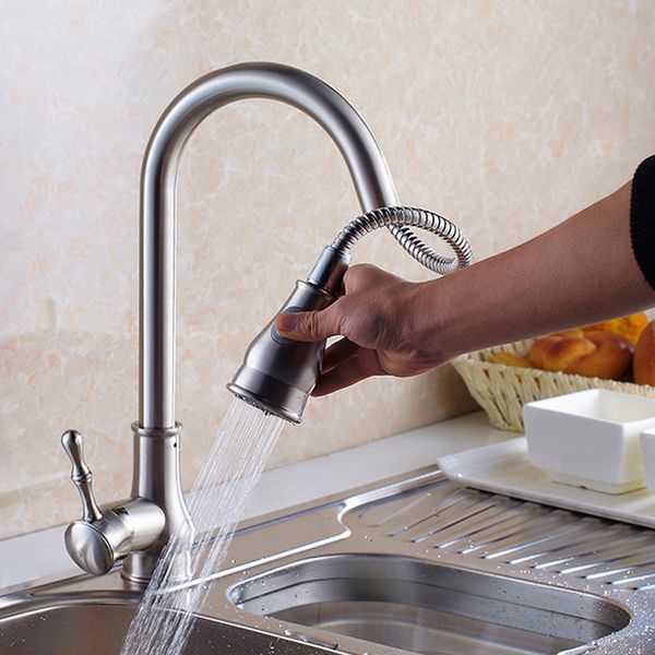 wholesale and retail nickel brushed spring deck mounted kitchen faucet single with single hole /handle mutfak evyesi
wholesale and retail nickel brushed spring deck mounted kitchen faucet single with single hole /handle mutfak evyesi