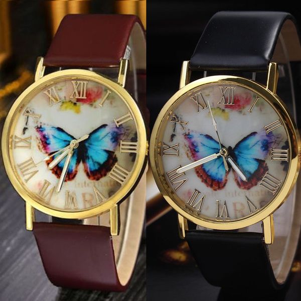 gofuly excellent womens leather band fashion butterfly style analog quartz wrist watch new, Slivery;brown
gofuly excellent womens leather band fashion butterfly style analog quartz wrist watch new, Slivery;brown