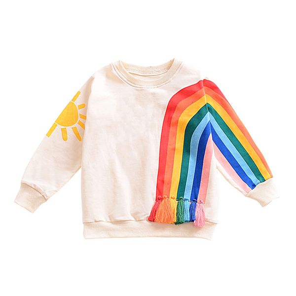 autumn 2020 rainbow kids t shirts long sleeve round neck tassels 100 cotton t shirts online shopping 2 style pullover hoodie 17081801, Blue
autumn 2020 rainbow kids t shirts long sleeve round neck tassels 100 cotton t shirts online shopping 2 style pullover hoodie 17081801, Blue