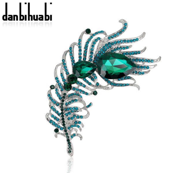 wholesale- 6 colors optional metal feather brooch pin green blue crystal rhinestone teardrop women fashion jewelry accessory gift 2016, Gray
wholesale- 6 colors optional metal feather brooch pin green blue crystal rhinestone teardrop women fashion jewelry accessory gift 2016, Gray