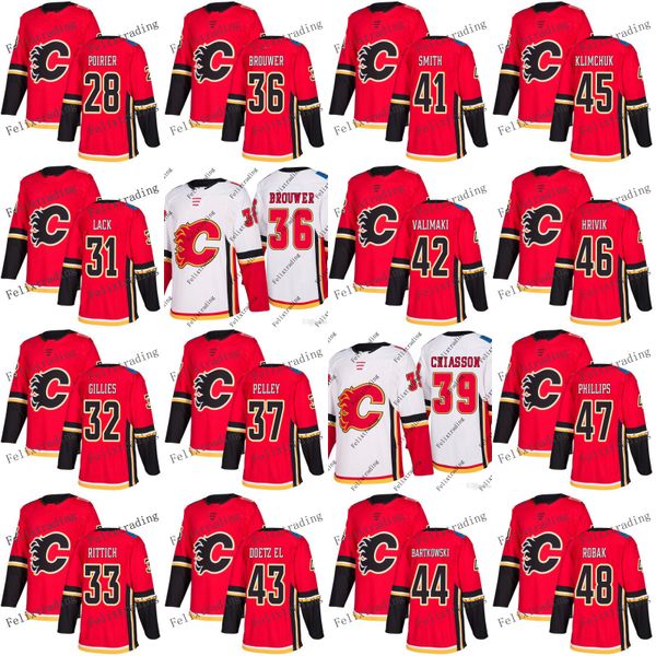 Calgary Flames 28 Emile Poirier 31 Eddie Lack Colby Robak Rod Pelley Mike Smith Marek Hrivik Matthew Phillips 2017-2018 Season Jersey
Calgary Flames 28 Emile Poirier 31 Eddie Lack Colby Robak Rod Pelley Mike Smith Marek Hrivik Matthew Phillips 2017-2018 Season Jersey