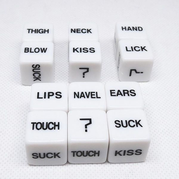 wholesale dice for games exotic toys toys luminous 2pcs/set novelty the dice dice tool new games love rxfhv