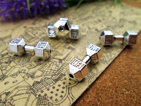 24pcs --20*8mm antique silver barbell hole :2mm charm diy charms pendants, Bronze;silver
24pcs --20*8mm antique silver barbell hole :2mm charm diy charms pendants, Bronze;silver