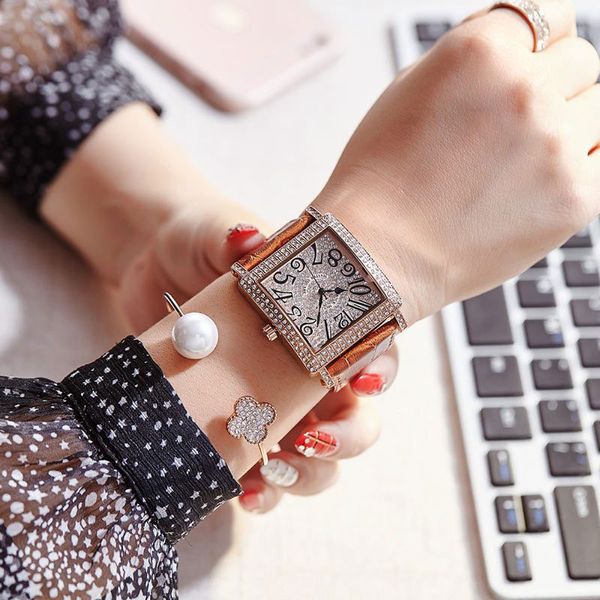 rhinestone gift watch ladies watches modern quartz square dress leather girls women wristwatch for strap dial female jsoa, Slivery;brown
rhinestone gift watch ladies watches modern quartz square dress leather girls women wristwatch for strap dial female jsoa, Slivery;brown