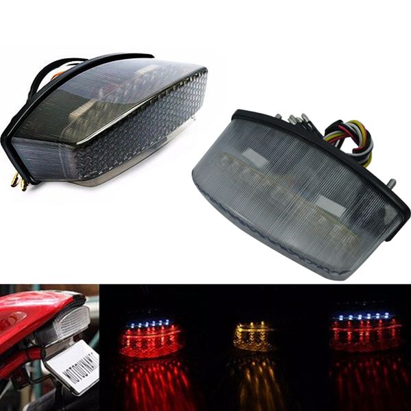 ABS Motorcycle LED Tail Light Running Brake Turn Signal Light Integrated Lamp For Ducati Monster 400 600 620 695 750