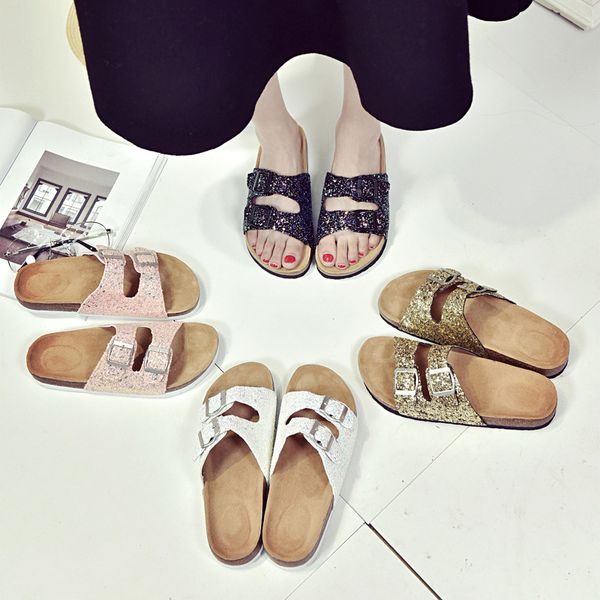 strap cork slippers sequins beach flip-flops women fashion soft wooden sole slippers flat flip flops outdoor vogue slippers sandals, Black
strap cork slippers sequins beach flip-flops women fashion soft wooden sole slippers flat flip flops outdoor vogue slippers sandals, Black
